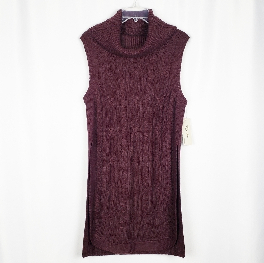 RD STYLE side slit sleeveless turtleneck s…